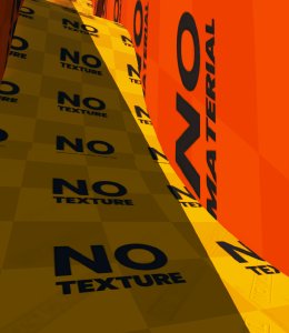 No texture 和 No material 的示例